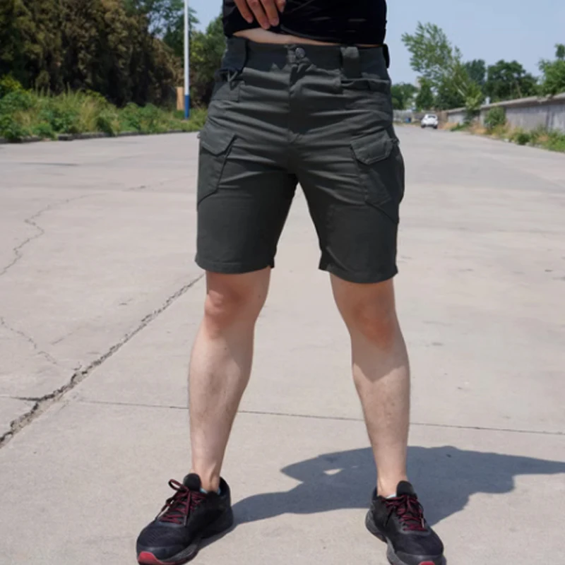 

Рабочие шорты, мужские летние тонкие стильные, 2024 Модная брендовая новая спортивная верхняя одежда, повседневные мужские брюки из ледяного шелка с пятью частями