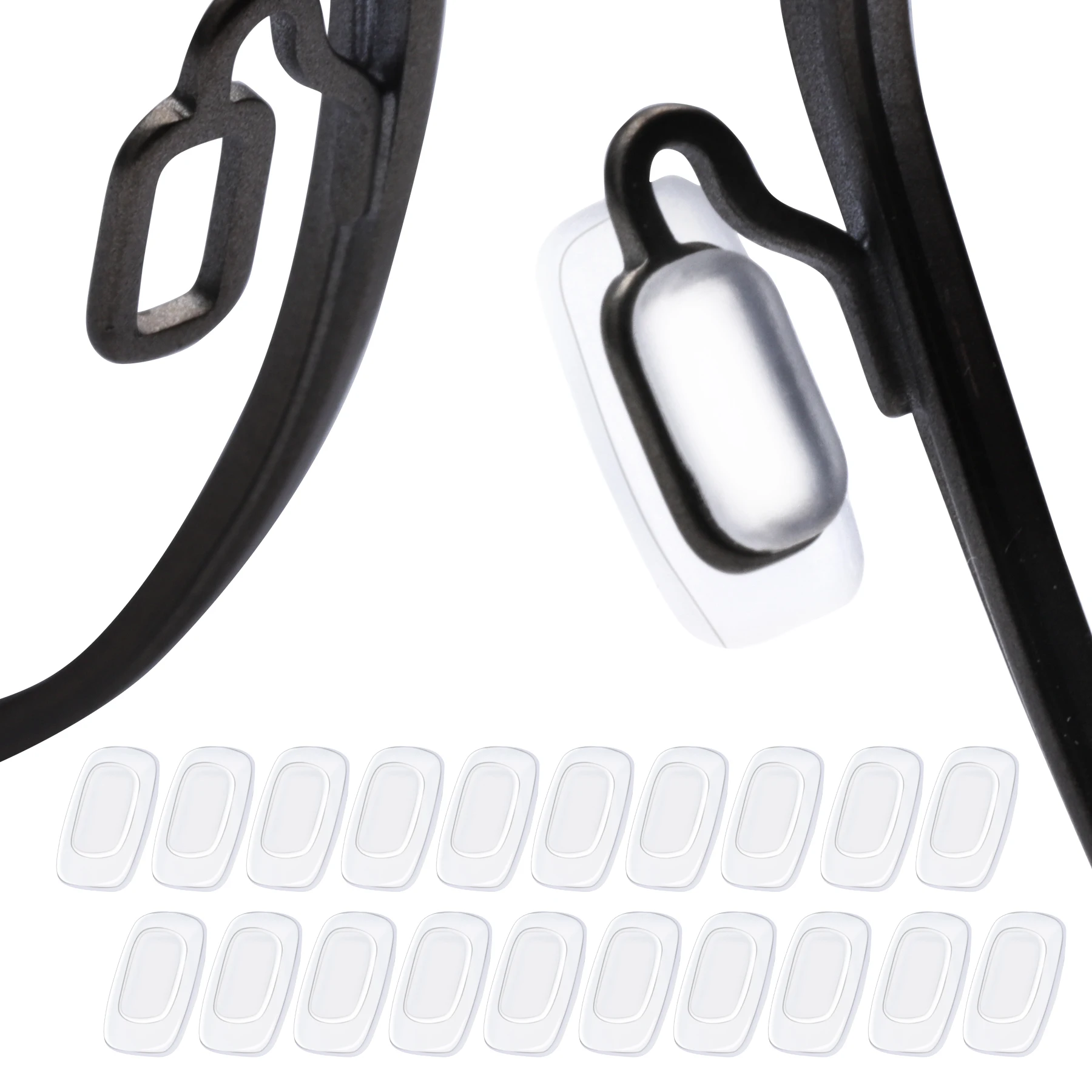 E.O.S Naselli Trasparenti Di Ricambio In Gomma Siliconica Per Oakley Latch Key M/Latch Key L/Latch Alpha Frame Multi-Opzioni