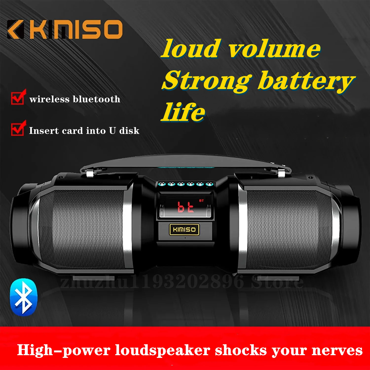 40W XL Portable Wireless Bluetooth Speaker Waterproof Stereo Bass Loud AUX  FM UK