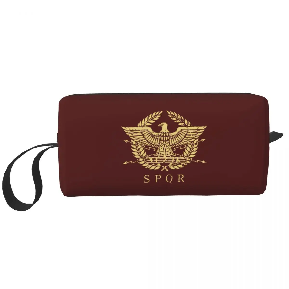 

Roman Empire Eagle Emblem Makeup Bags SPQR Women Cosmetic Bag Trend Outdoor Makeup Organizer Case