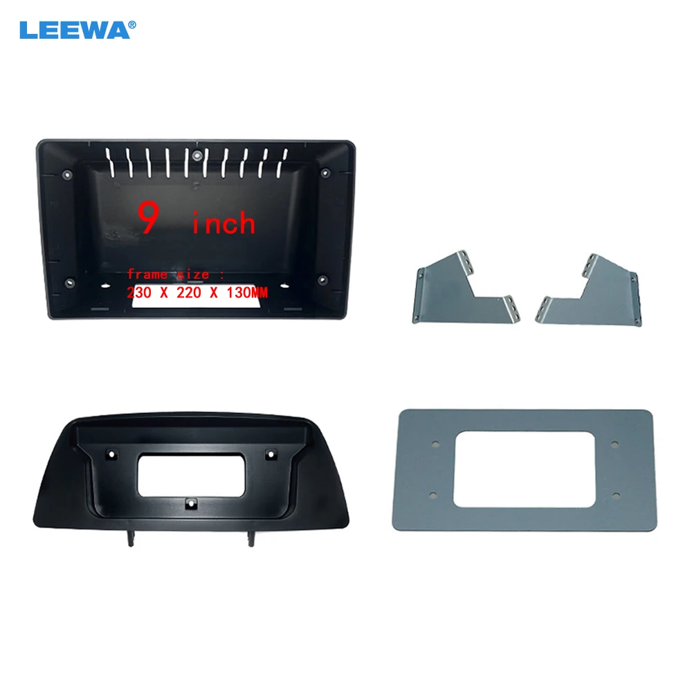 

LEEWA Car Audio 2DIN Fascia Frame Adapter For Mazda BT-50 9" Big Screen DVD Player Radio Dash Fitting Panel Frame Kit #CA6719