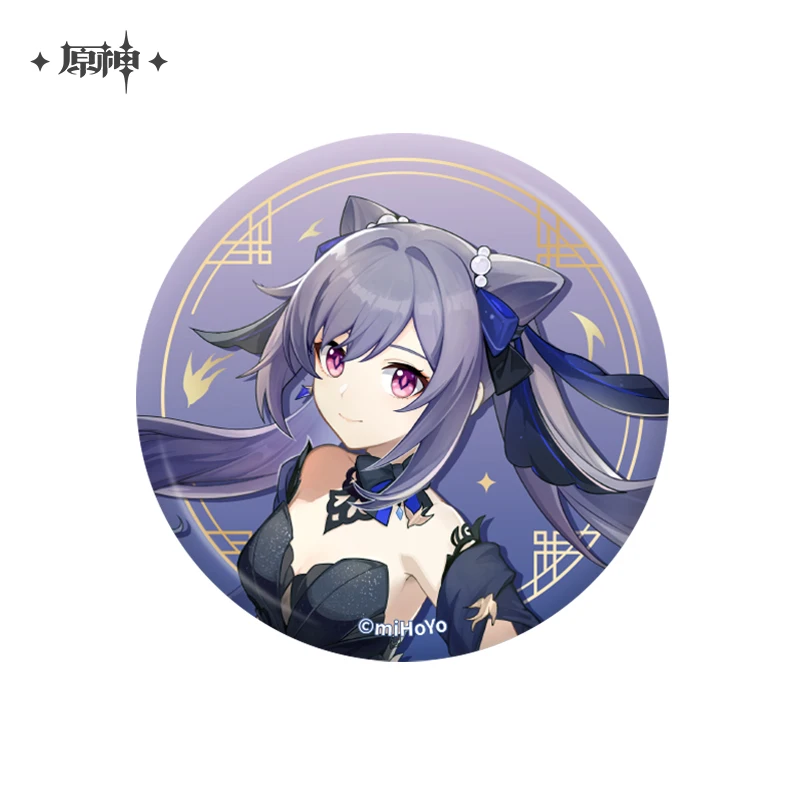 Game Genshin Impact Teyvat Diluc Fischl Kamisato Ayaka Shenhe Nilou Kirara Cosplay Badge Pin SPTE Tinplate Brooch Prop ﻿