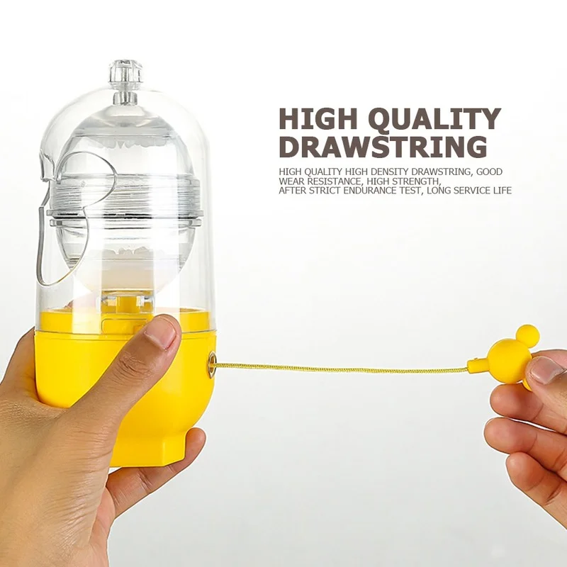 Egg Beater Egg Yolk Mixer Hand Powered Golden Egg Maker Inside Mixer Kitchen Cooking Gadget Portable Egg Cooker Tool Scrambler Shaker