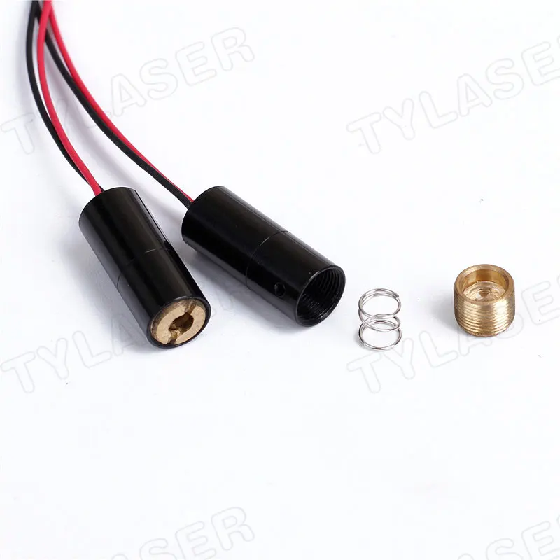 Laser module D8X18mm focusable laser module 635nm 1mW 5mW laser head red dot measuring tool glass/PMMA lens industrial grade APC driver