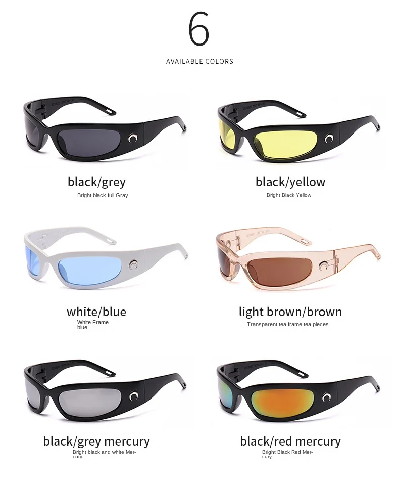 Rectangular Sunglasses For Women And Men Vintage Outdoor Sport_voghion.com