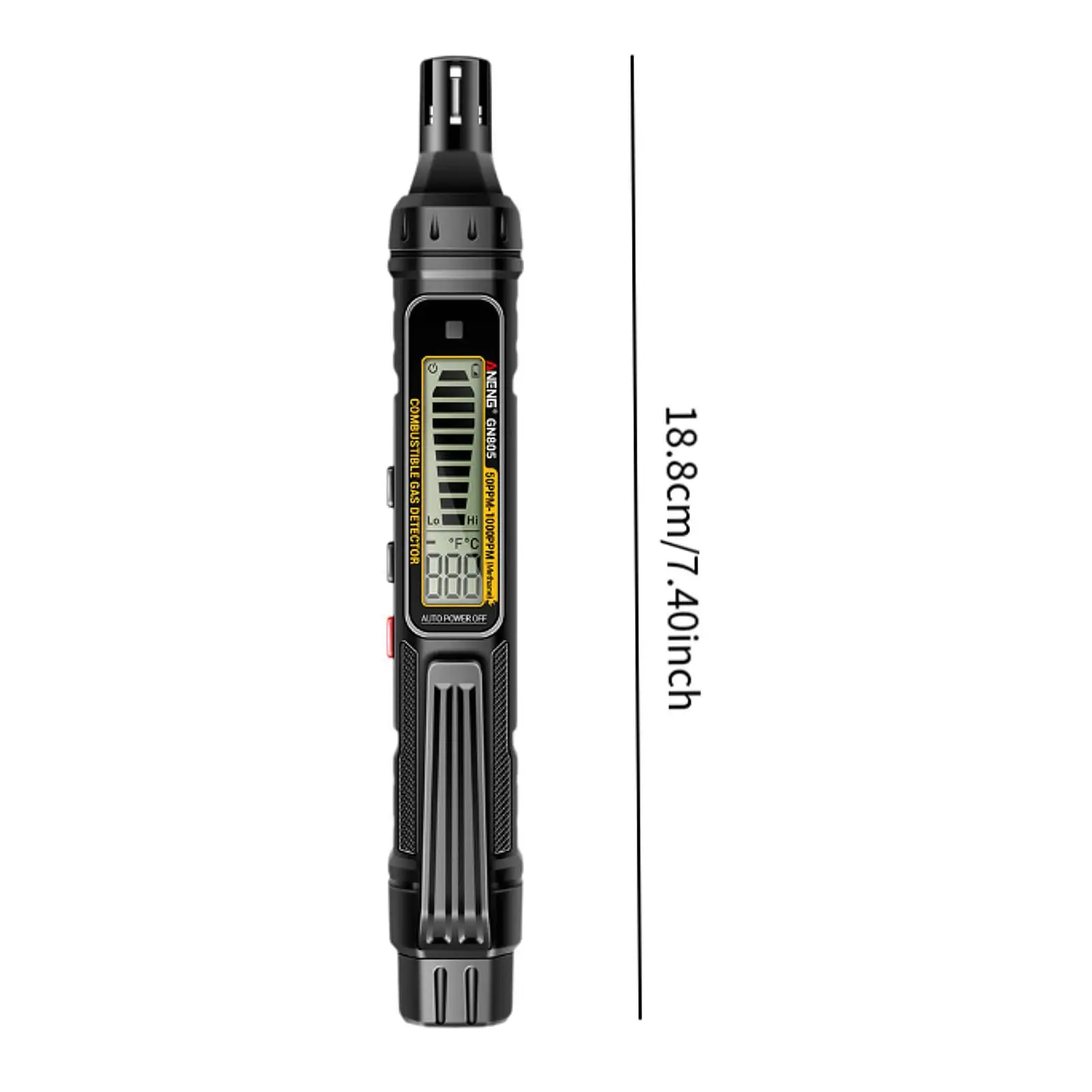 Gas Leak Detector Compact Digital Display Auto Off Gas Tester for RV Home