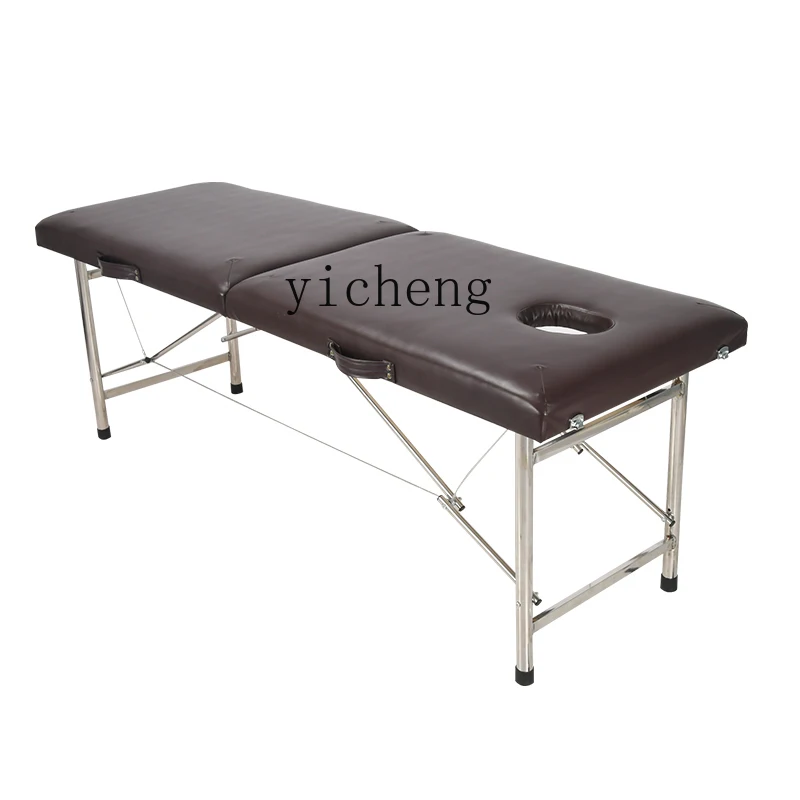 

YY Portable Folding Facial Bed Original Point Massage Couch Massage Bone Setting Bed