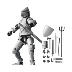 Medieval Knight Armor Action Figure: Deluxe Desktop Ornament (D)