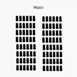 Knitted Furniture Floor Protector Socks - Anti - Slip, Silent, and Thickened Chair Leg Covers (Black - 96pcs)