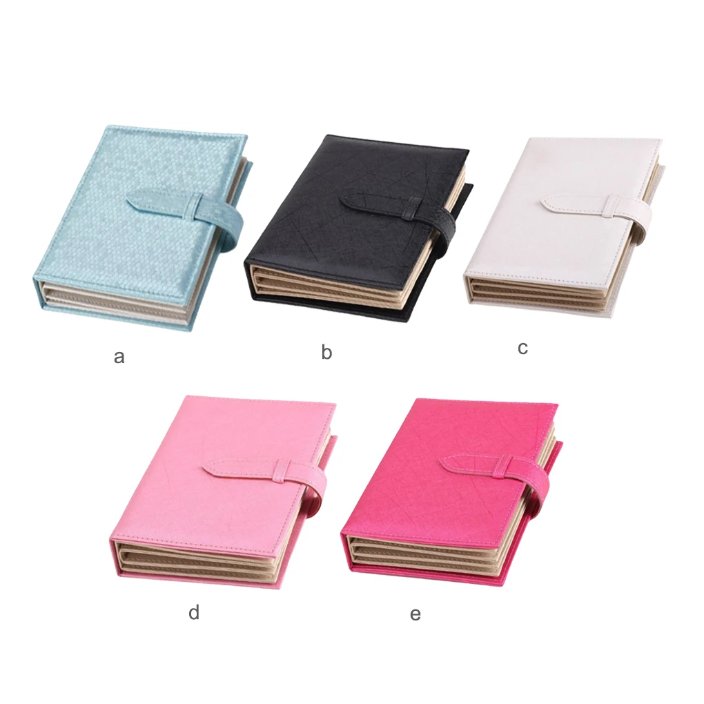 Libro de pendientes de cuero para mujer, organizador de joyas de páginas, soporte para pendientes, para viaje, para el hogar| | - AliExpress