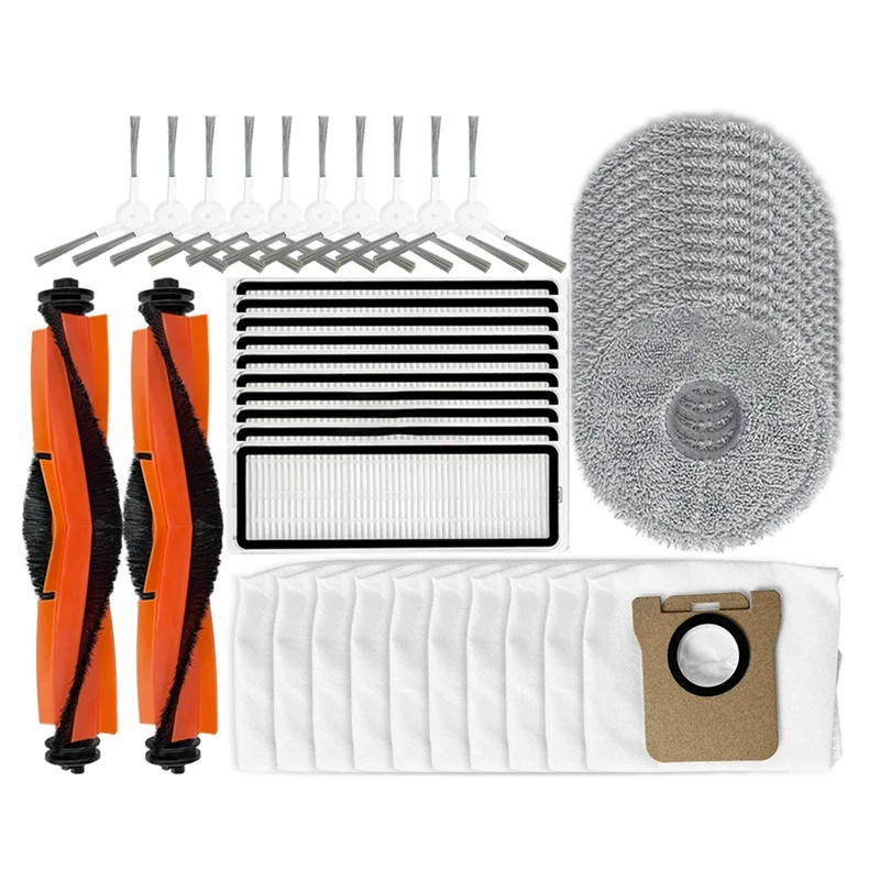 For Iconic Brand X20+ Robot Vacuum Main Side Brush HEPA Filter Mop Pad Dust Bags Replacement Spare Parts Accessories