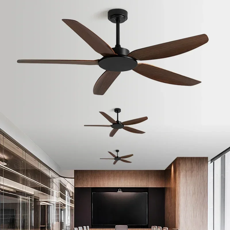 

Black Ceiling Fan DC With Remote Control Americans Industry Commercial use Restaurant Strong Winds No Light Electric Fan