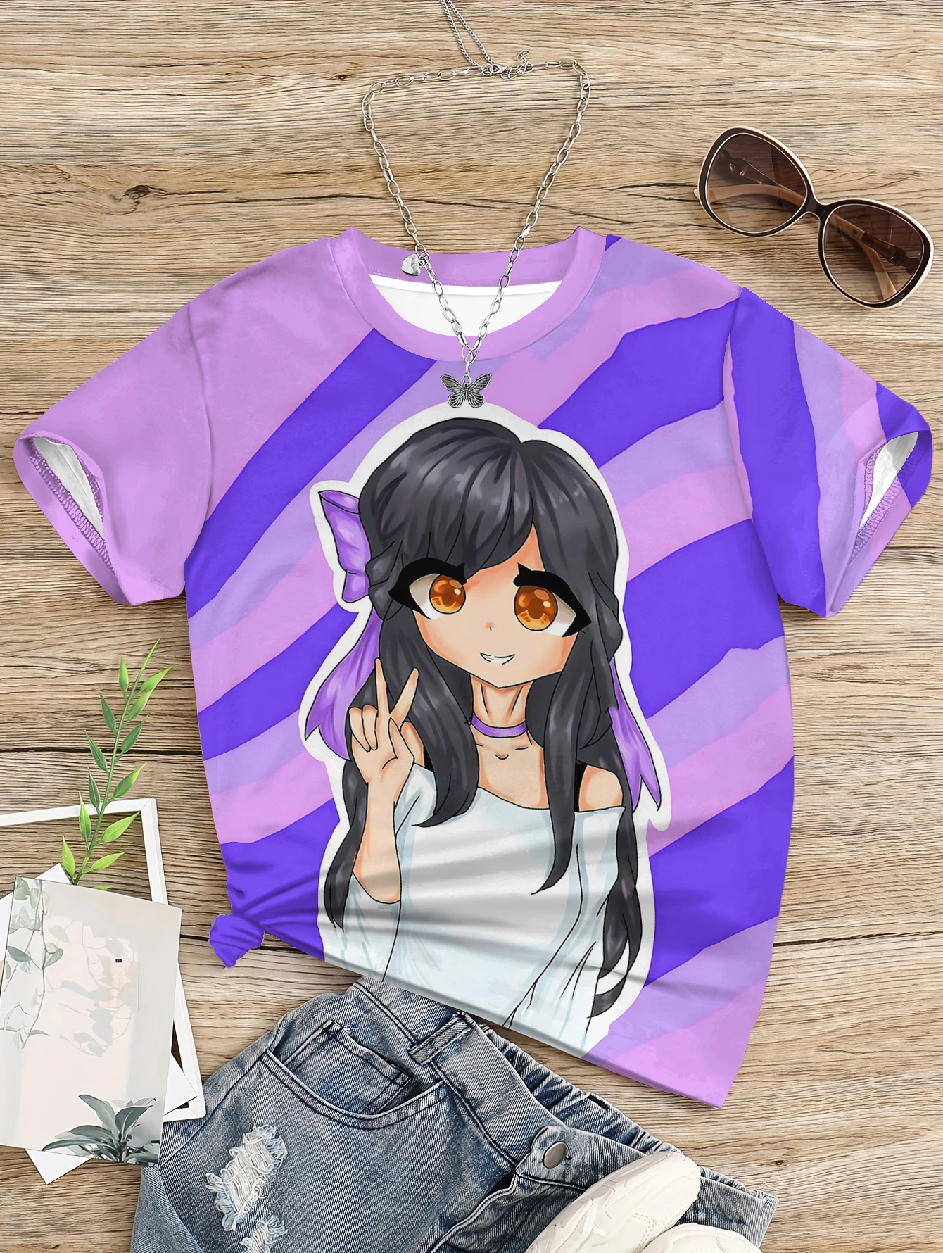 Game Aphmau 3D Print Baby Clothing 5 to 14 Years Male Outdoor Clothes for Children Boy Girl Child T-Shirt Top Shirts 2
