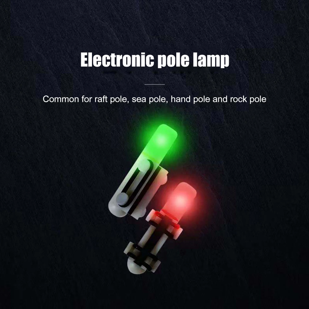 LED Night Fishing Rod Tip Clip Glow Stick Lamp Bite Alarm Light Fishing  Float