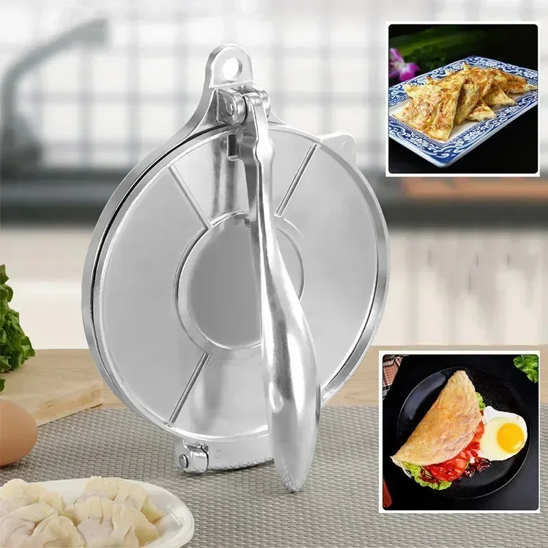 16/20CM DIY Tortilla Press Maker Aluminium Alloy Manual Corn Tortillas Dough Pressing Tools Kitchen Bakeware Cooking Accessories tortilla press