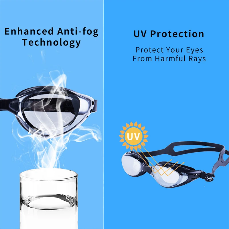 Professional Swimming Goggles Anti-Fog UV Adjustable Plating Men Women Waterproof Silicone Glasses Adult Eyewear swimming goggles