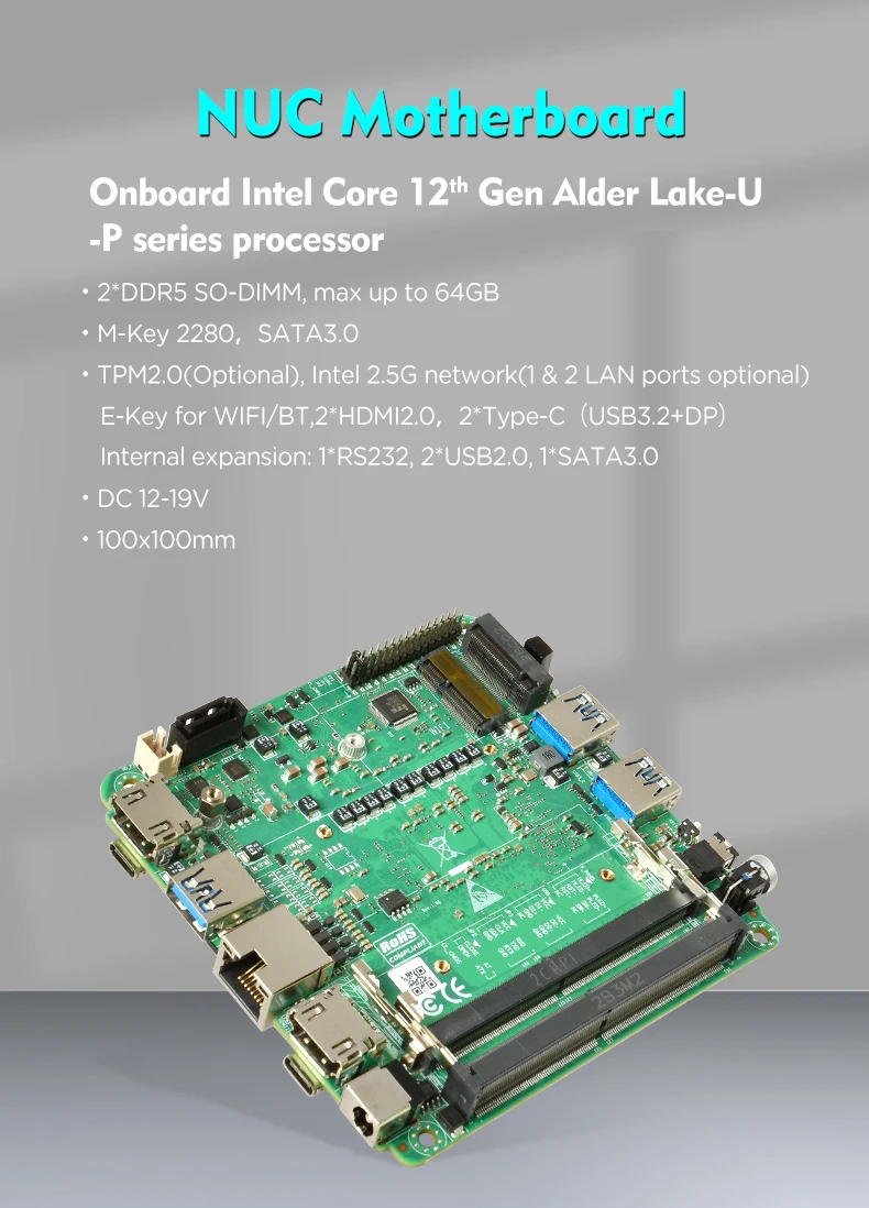  NUC I5-1240P κ, NUC , 100x100mm, 2x2.5G LAN Ʈ