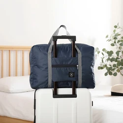 Versatile Lightweight Portable Travel Duffle Bag - Large Capacity Gym and Carry - On Luggage Bag (Dark blue)