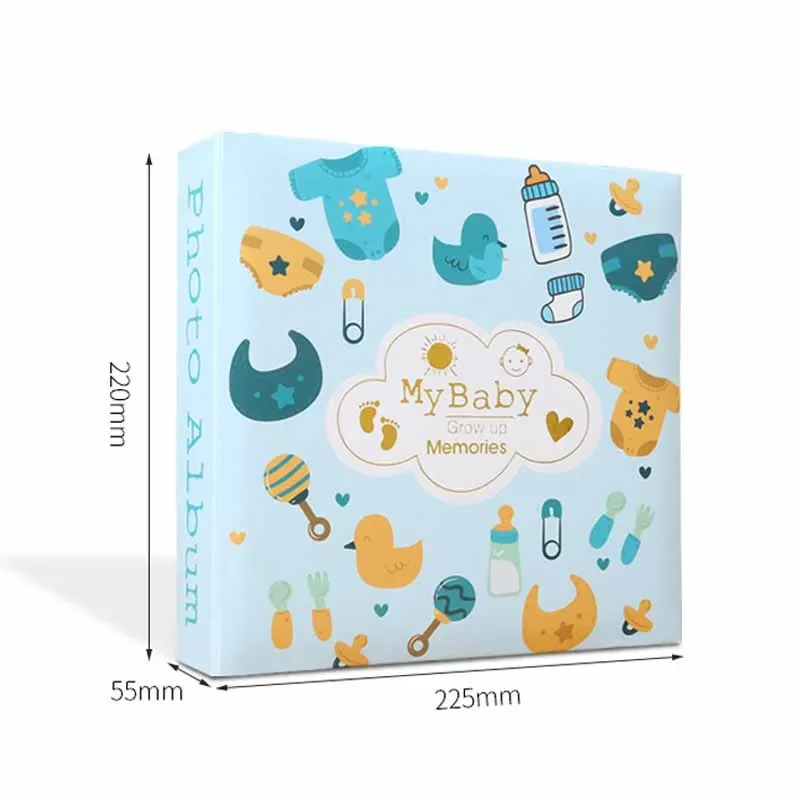 Description Picture 3 of item6-inch Photo Album Baby Growth Record Photo Collection Writable 200pcs Photos Album Large Capacity Paper Core Bag Souvenir Album