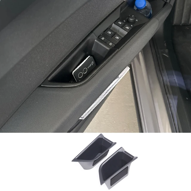 Car Door Storage Box For Audi Q4 E-Tron 2022-2025 - Front & Rear Door Handle Organizer Trays