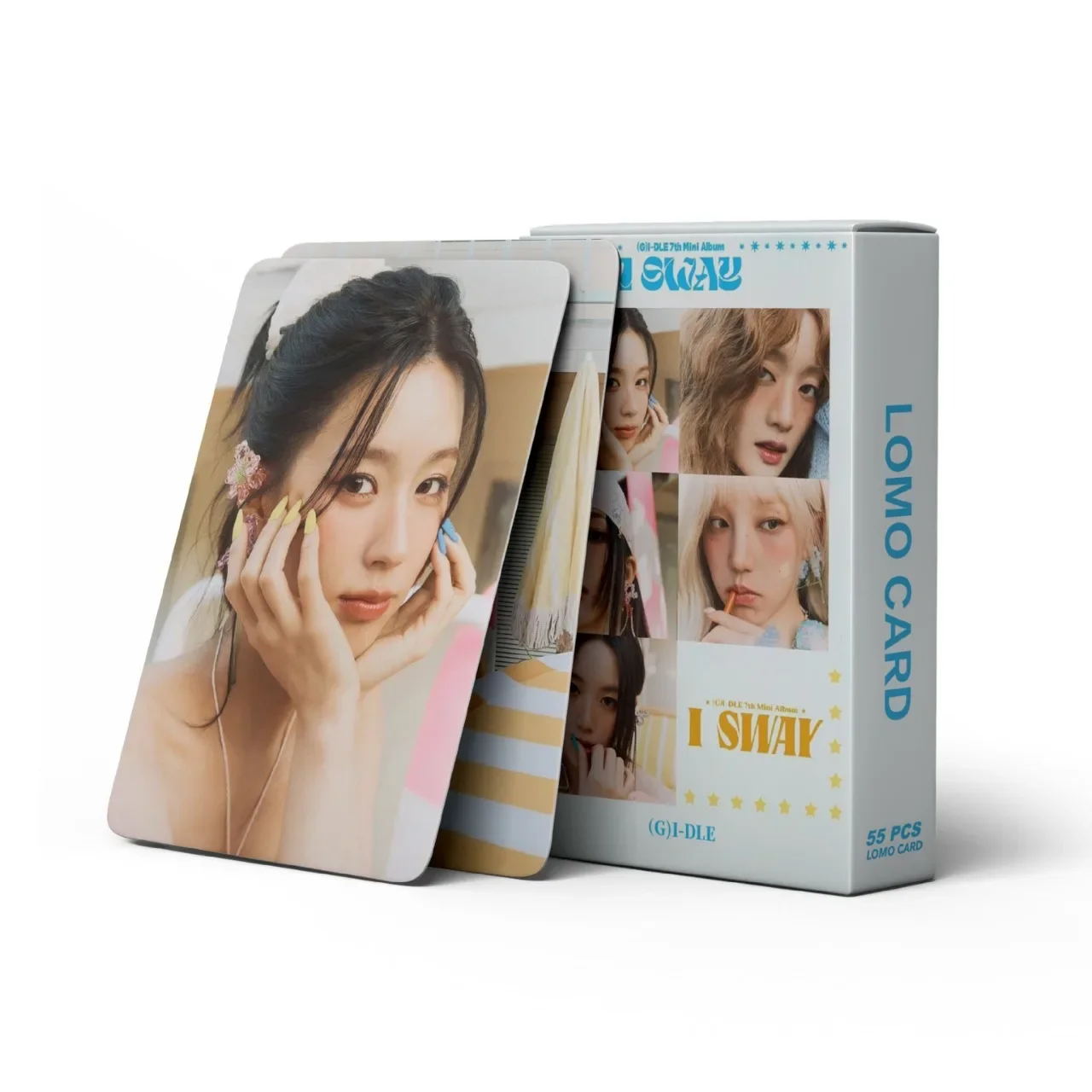 Album Cards Lomo Cards 55Pcs/Set Kpop Idol (G)I-DLE Series New Album I SWAY HD Printed Photocards YuQi Minnie SoYeon ShuHua MiYeon Lomo Cards Gifts