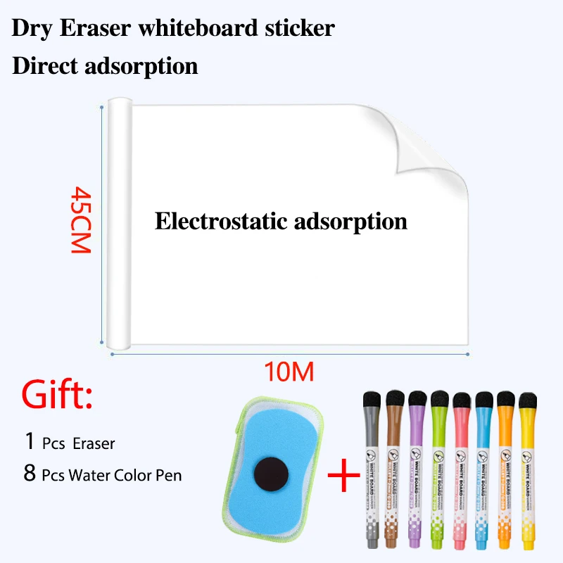 Reusable Static Cling Whiteboard Ideal For Dry Erase Markers Leaves No  Damage To Walls Static Adhesion Removable And Reusable - Whiteboard -  AliExpress