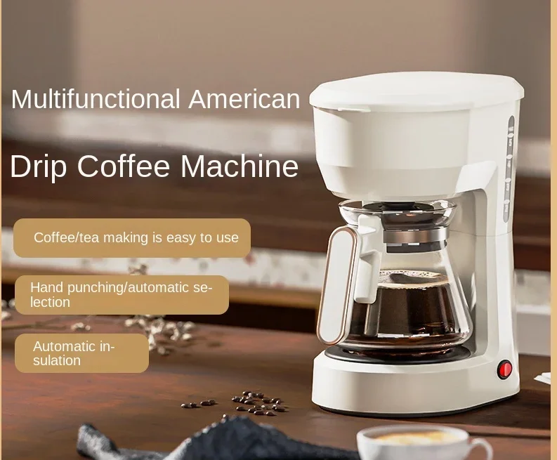 American Coffee Maker Household Small Automatic Office All-in-One Machine  Drip Type Tea Making Device Coffee Percolator - AliExpress