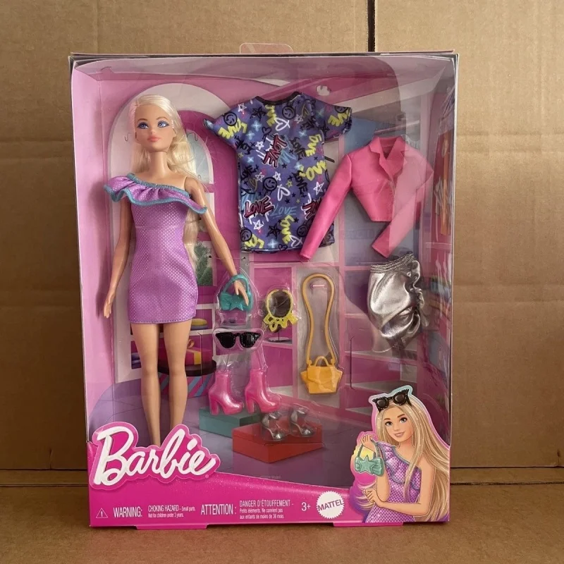 Genuine Barbie Series Fashion Matching Charm Shining Fashion Gift Box Birthday Gift For Little Princess Dress Up Surprise Toys - Bilde 2