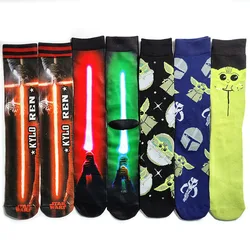 NEW Star Wars Movie Socks Master Yoda R2-D2 Novelty Cosplay socks Funny Casual Men sock
