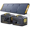 3096Wh Solar Generator with 200W Solar Panel & Extra Battery Included, 1800W (Peak 3600W) LiFePO4 Battery Power Station 1