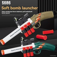 S686 Soft Bullet Shell Ejecting Toy Guns Weapons Sniper Rifle Manual Dart Blaster Shooting Game Toy Gun for Kid Children Outdoor 1