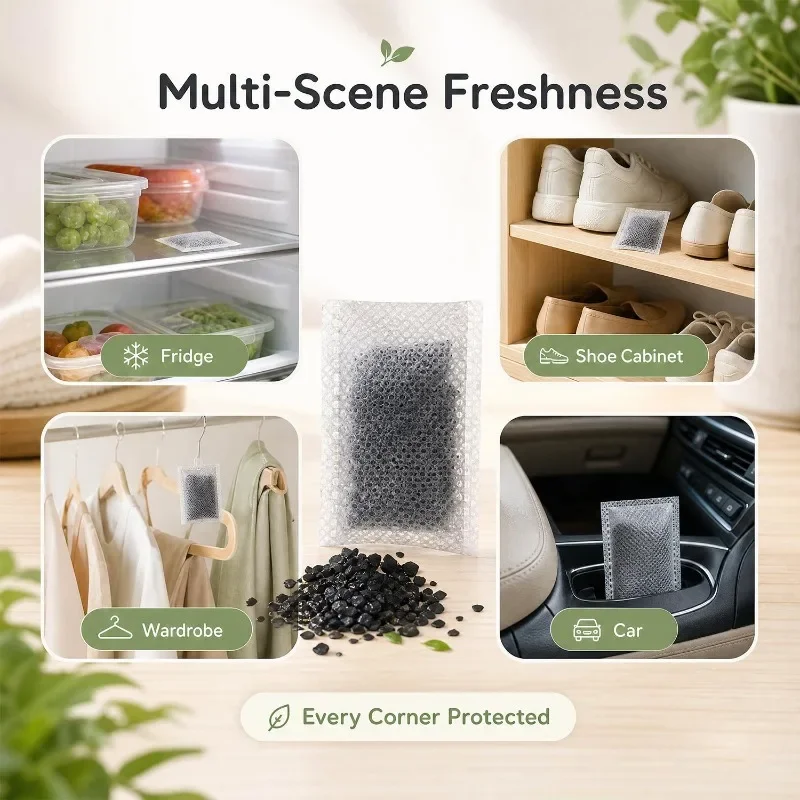 EcoFresh Coconut Activated Carbon Air Purifying & Deodorizing Bags (5-Pack)