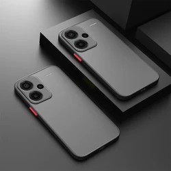 Enhanced Shockproof Armor Case with Soft TPU Bumper and Clear Hard PC Cover for Redmi Note 13 5G (Black)