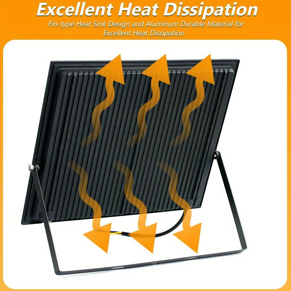 LED Floodlight AC220V 20-300W Outdoor Waterproof IP66 Aluminum Material Suitable For Driveway Corridors Construction Sites Light