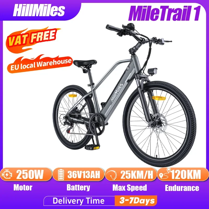 HillMiles EBike Adulte Vélo Tout Terrain Vélo électrique 20