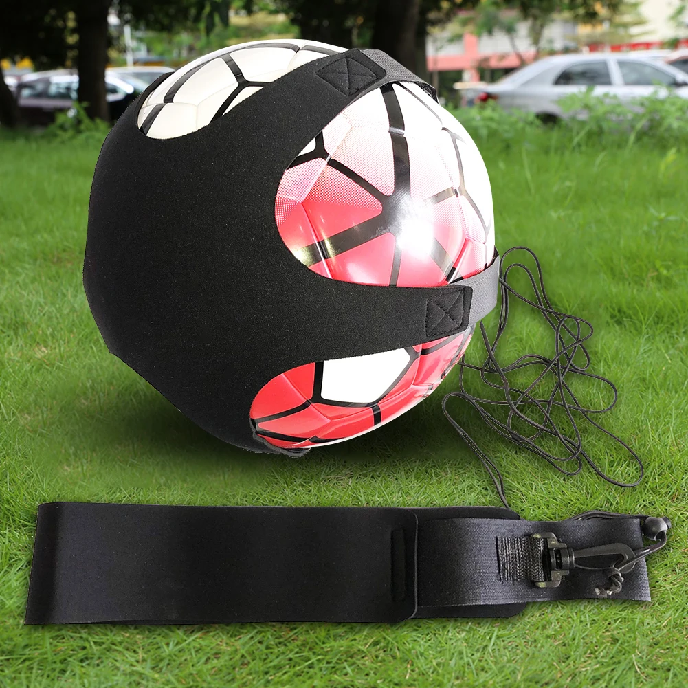 Football Ball Belt Adjustable Football Kick Trainer Fits Ball Size 3 4 5 Soccer Practice Trainer for Juggling Kicking Practice