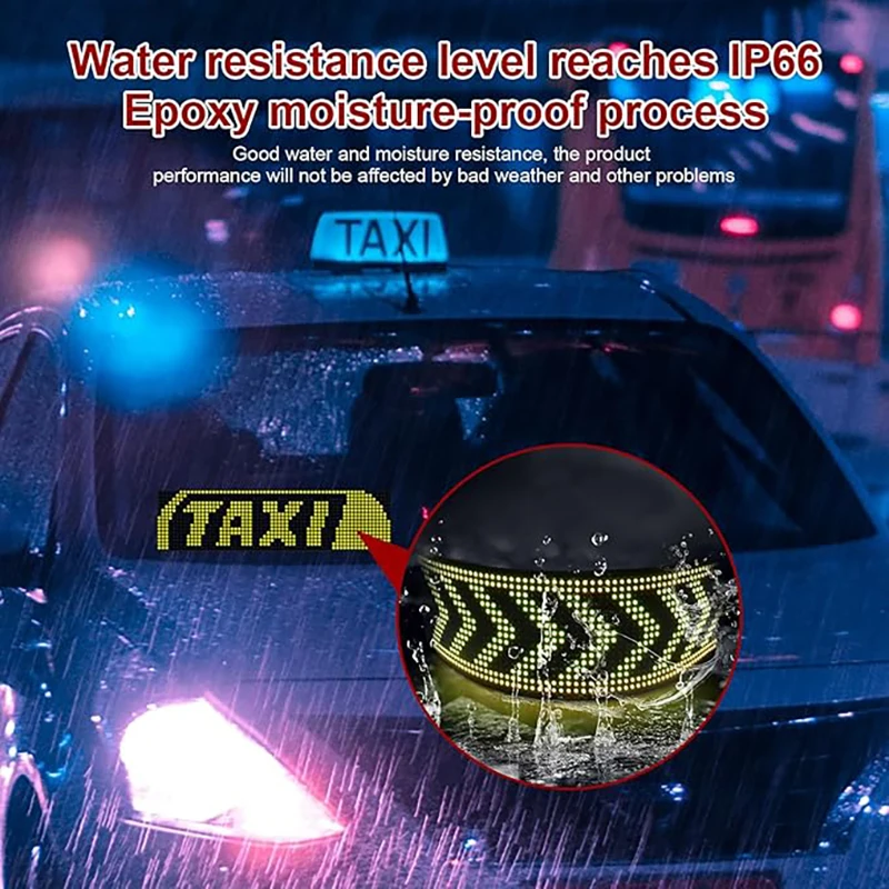 Demon Eyes Car RGB LED Car Sign Animation LED Matrix Pixel Panel DIY Programmable App Control LED Panel Flexible Display Light 6