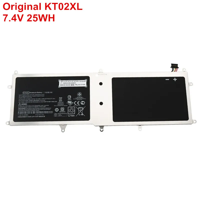 

7.4V 25WH Genuine KT02XL Laptop Battery Original For HP Pro X2 612 G1 Keyboard Base 753704-005 753330-1C1 HSTNN-IB6F HSTNN-I19X