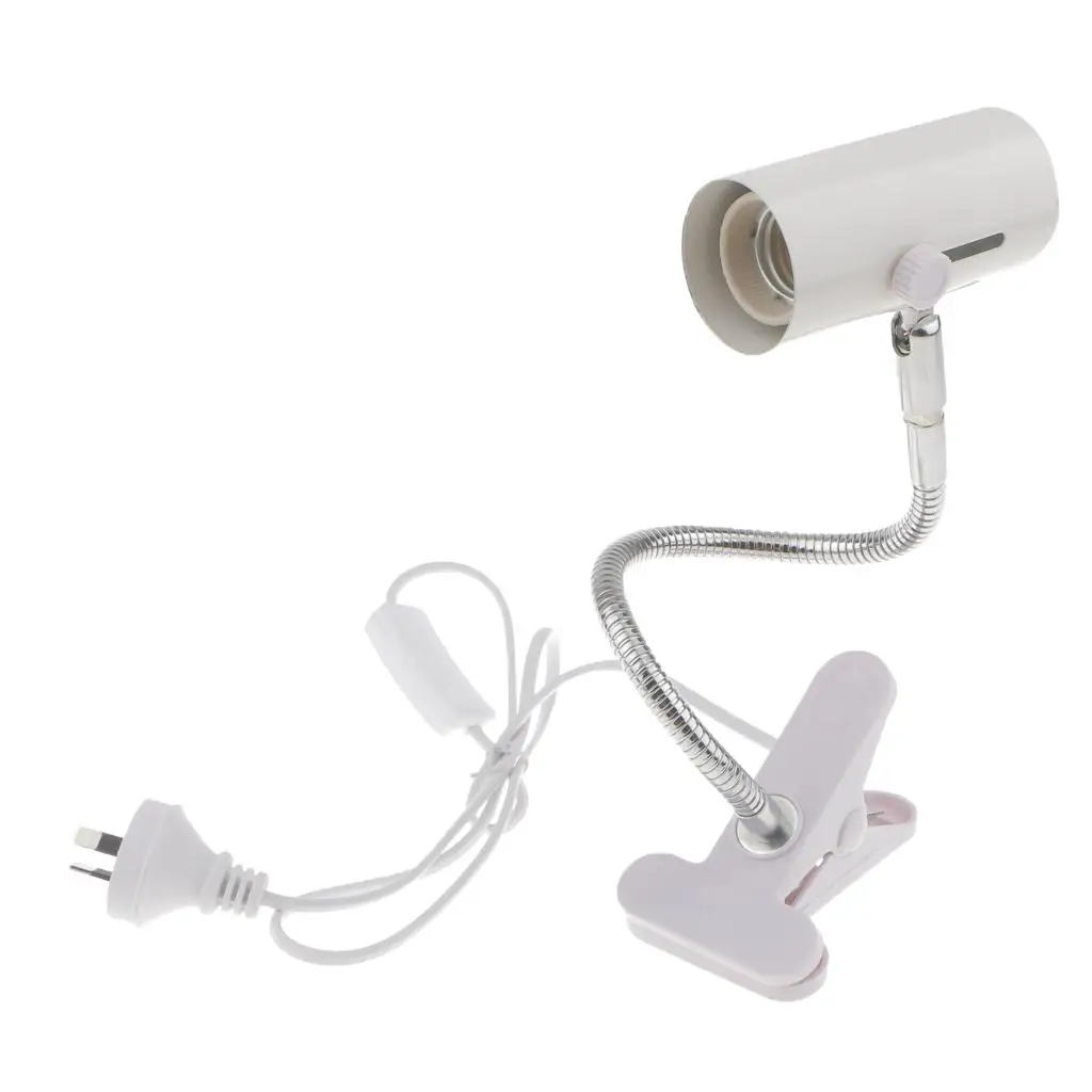 Gooseneck Reptile Ceramic Heating Light Bulb Lamp Holder E27 AU Plug