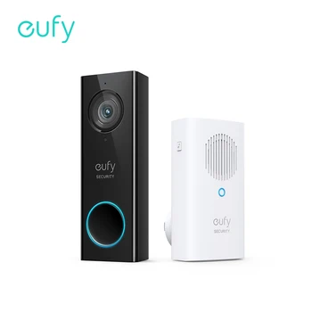 Eufy-보안 와이파이 비디오 초인종 2K 해상도, 월간 수수료 없음, 와이파이 차임으로 로컬 스토리지 사람 감지