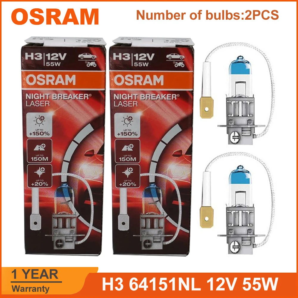 OSRAM 야간 차단기 레이저, 차세대 할로겐 안개등, Hi/lo 빔 자동 전구..