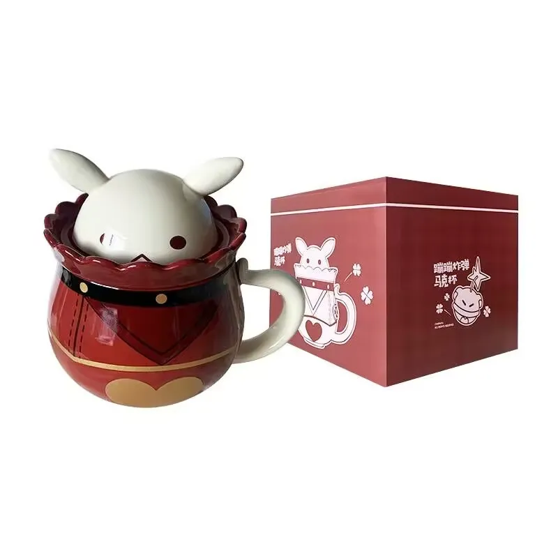 Genshin Impact Klee Kawaii Bomb Popcorn Bucket Shoulder Crossbody Foods Storge Bottle Jars Box Cup 4