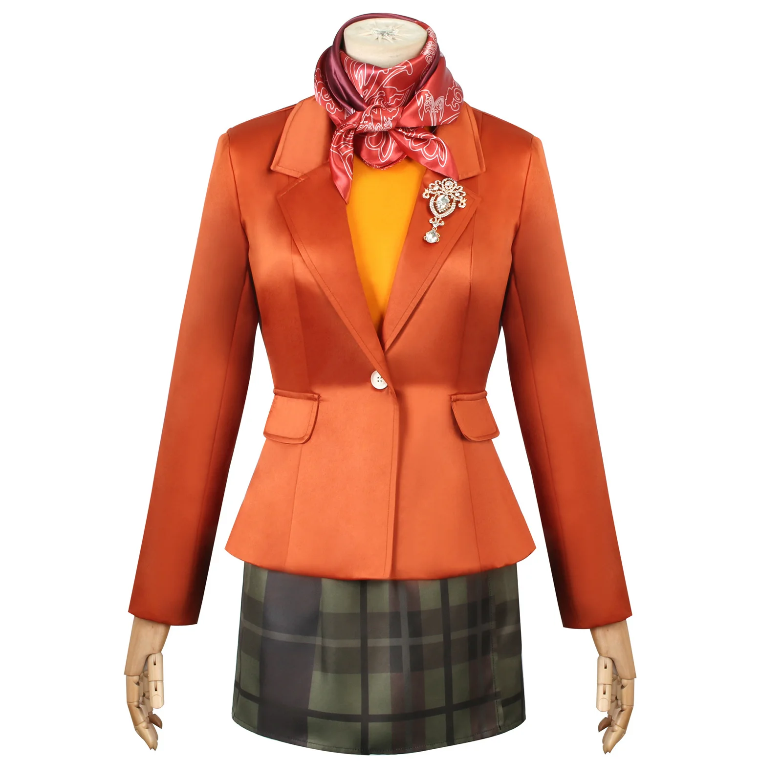 

Hot Game RE Remake Ashley Graham Evil Cosplay Costume Jacket Dress Women Sweaters Outfits Halloween Carnival Party Suit