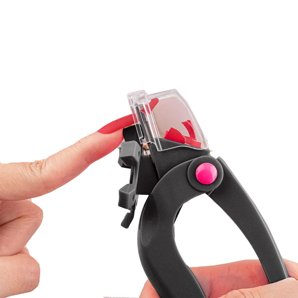 1Pcs Adjustable Acrylic Nail Clippers Sizer/Catcher Stainless Steel Nail Trimmer False Tips Cutter