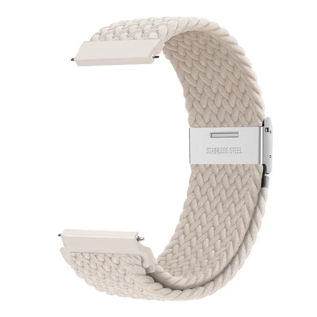 Braided Solo Loop Bracelet for Smartwatches – Adjustable 20mm/22mm Strap