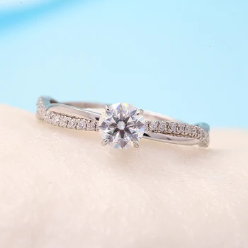 0.5CT CVD Lab Diamond Engagement Ring 1