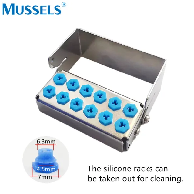 Dental Bur Block Holder - 10 Hole Autoclavable For FG RA CA Burs-01 - Foto 4