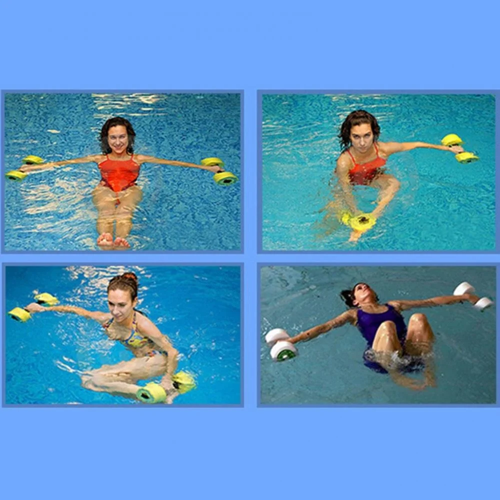 1pc Floating Dumbbell, Water Foam Dumbbell, Swim Gym Water Weight Aerobics, Automatic Float, Aquatic Barbell, For Yoga, water dumbbell bottle,water kettlebell