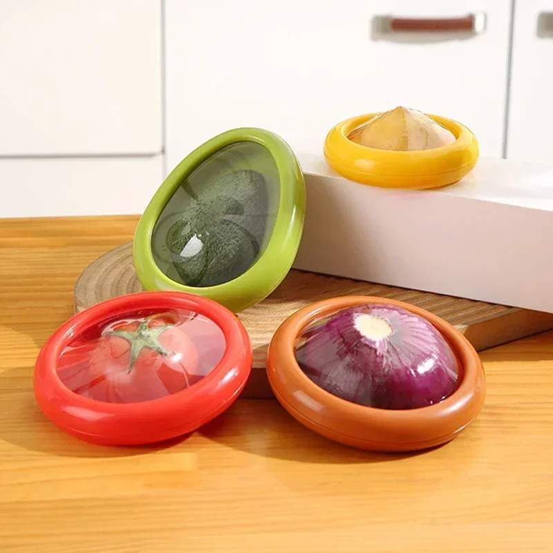 1Pcs Fruit Vegetable Storage Container Food Fresh-keeping Box Avocado Pod Tomato Lemon Storage Box Plastic Kitchen Gadgets kitchen storage box rice storage box food storage pots food storage container food storage can seasoning storage container pickle storage container food storage box egg storage container storage box