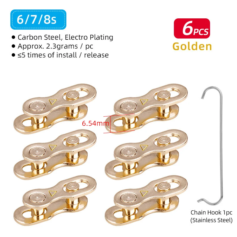8S Gold 6pcs
